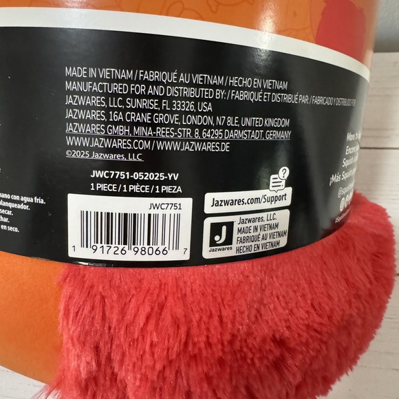 Squishmallow Halloween Costume, Ernest the Orange Monster, BNWT - Picture 3 of 4